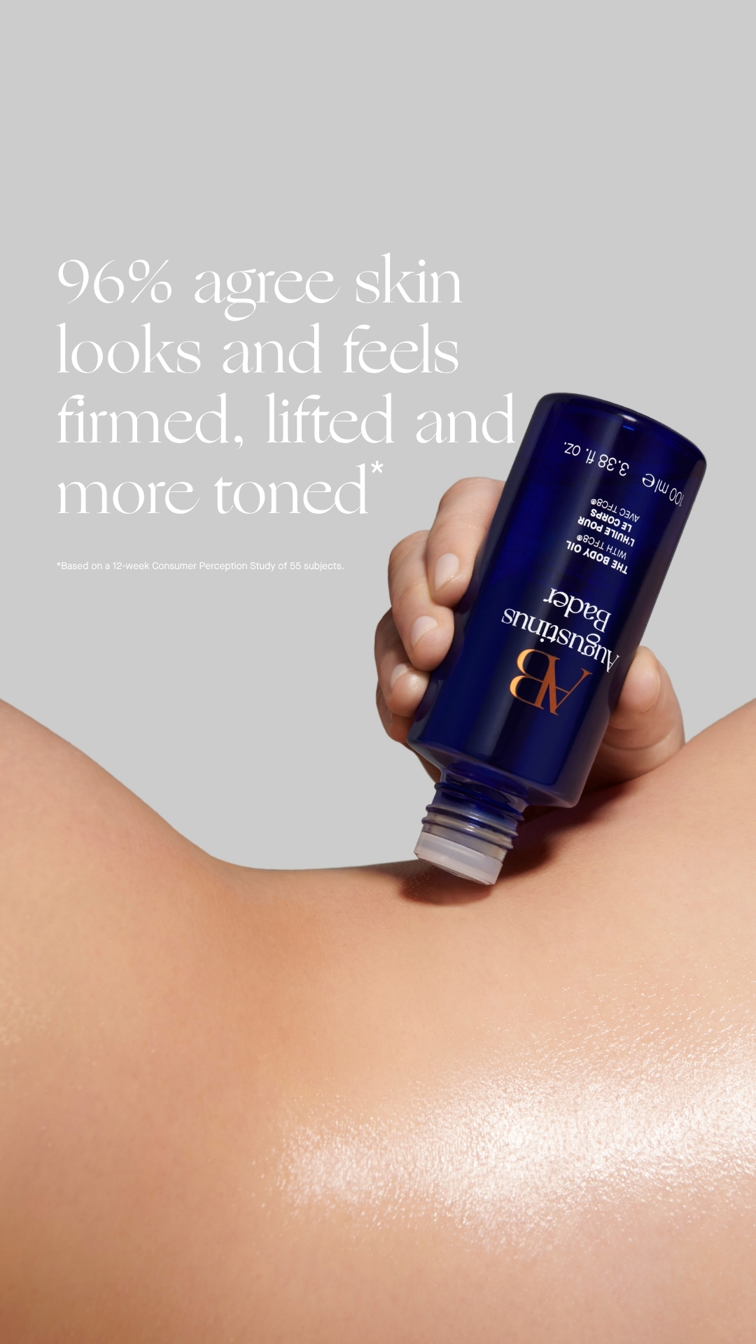 Augustinus Bader Facebook ad: Clinically Proven Bodycare