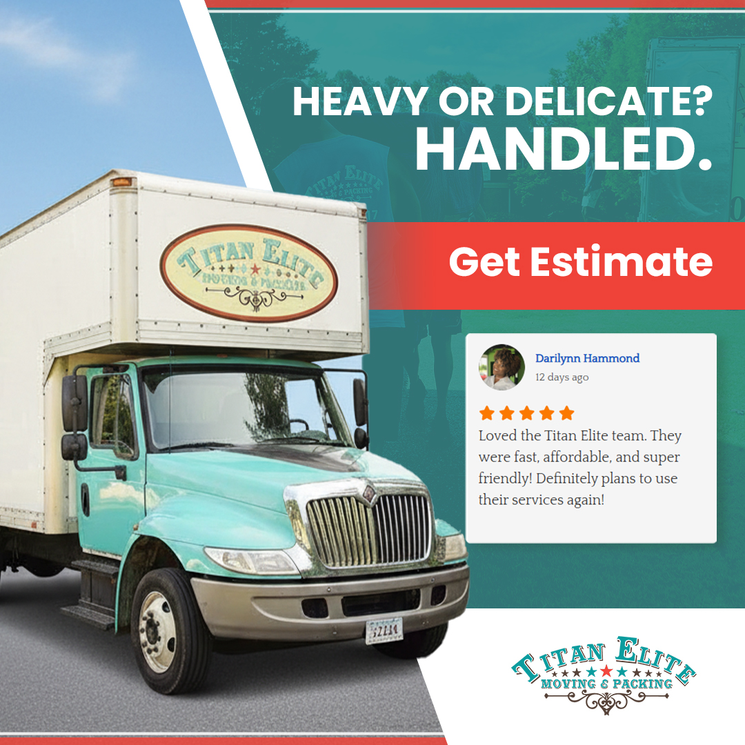 Titan Elite Moving and Packing Facebook ad: Professional Movers You Can Count On
