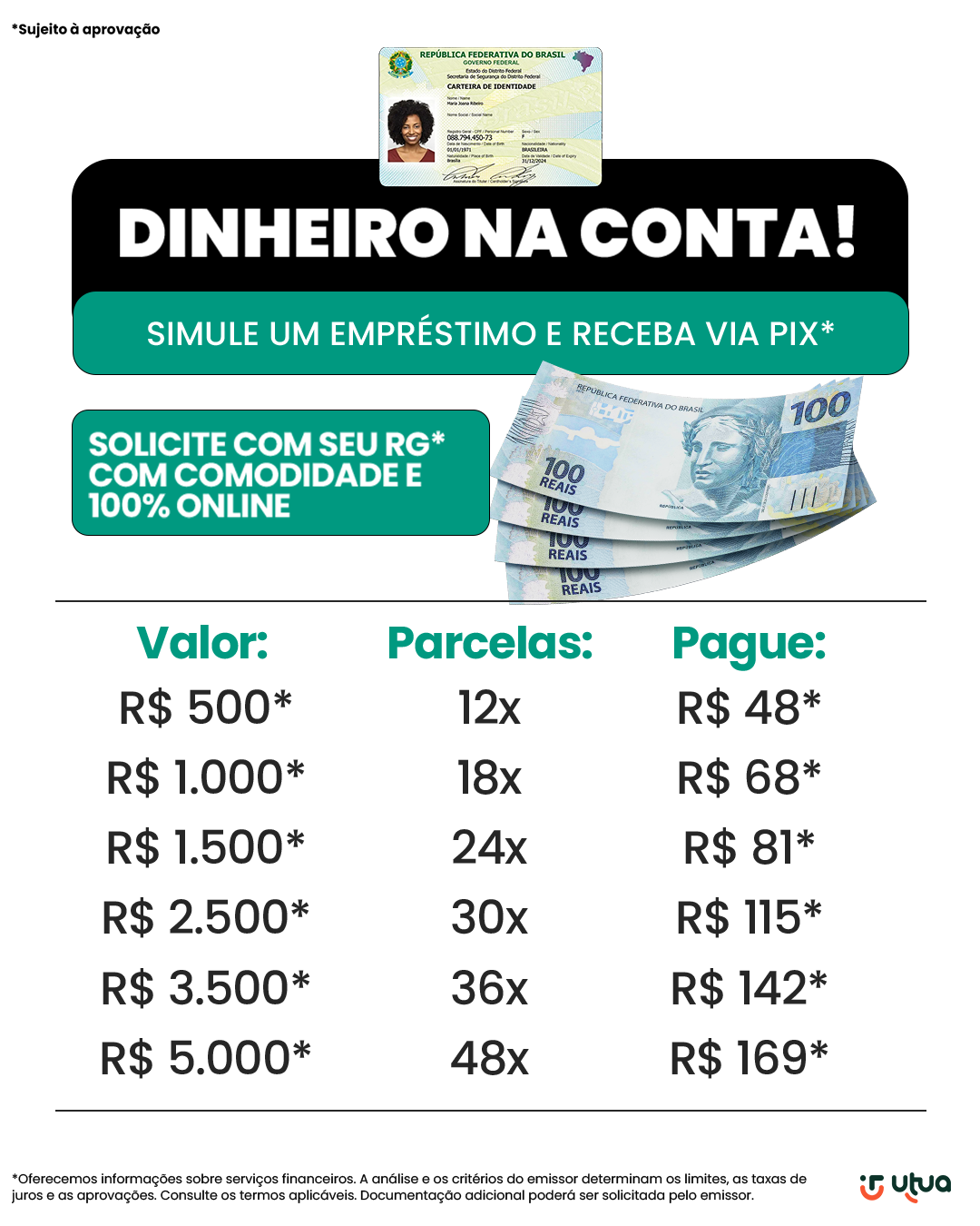 Utua credito Facebook ad