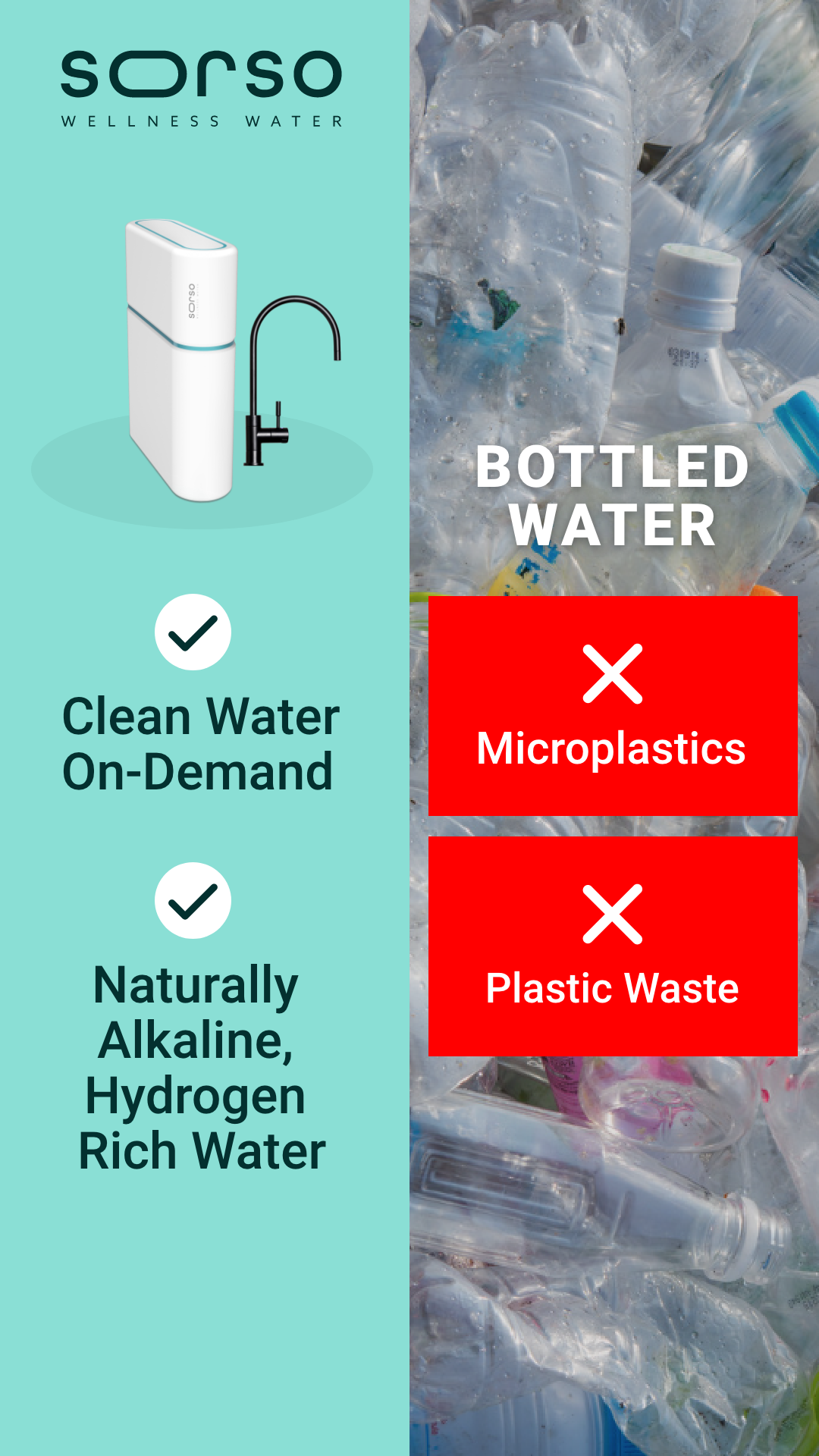 Sorso Wellness Water Facebook ad from Jan 21, 2026