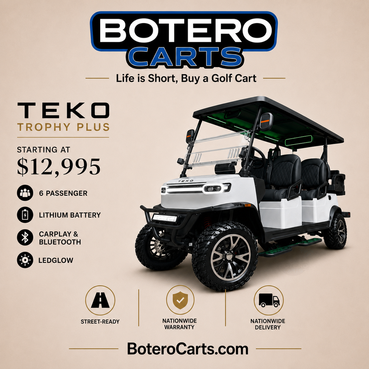 Botero Carts Indianapolis  Facebook ad