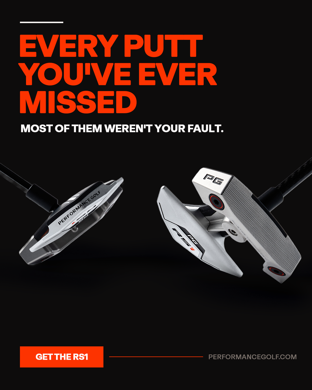 Performance Golf Facebook ad