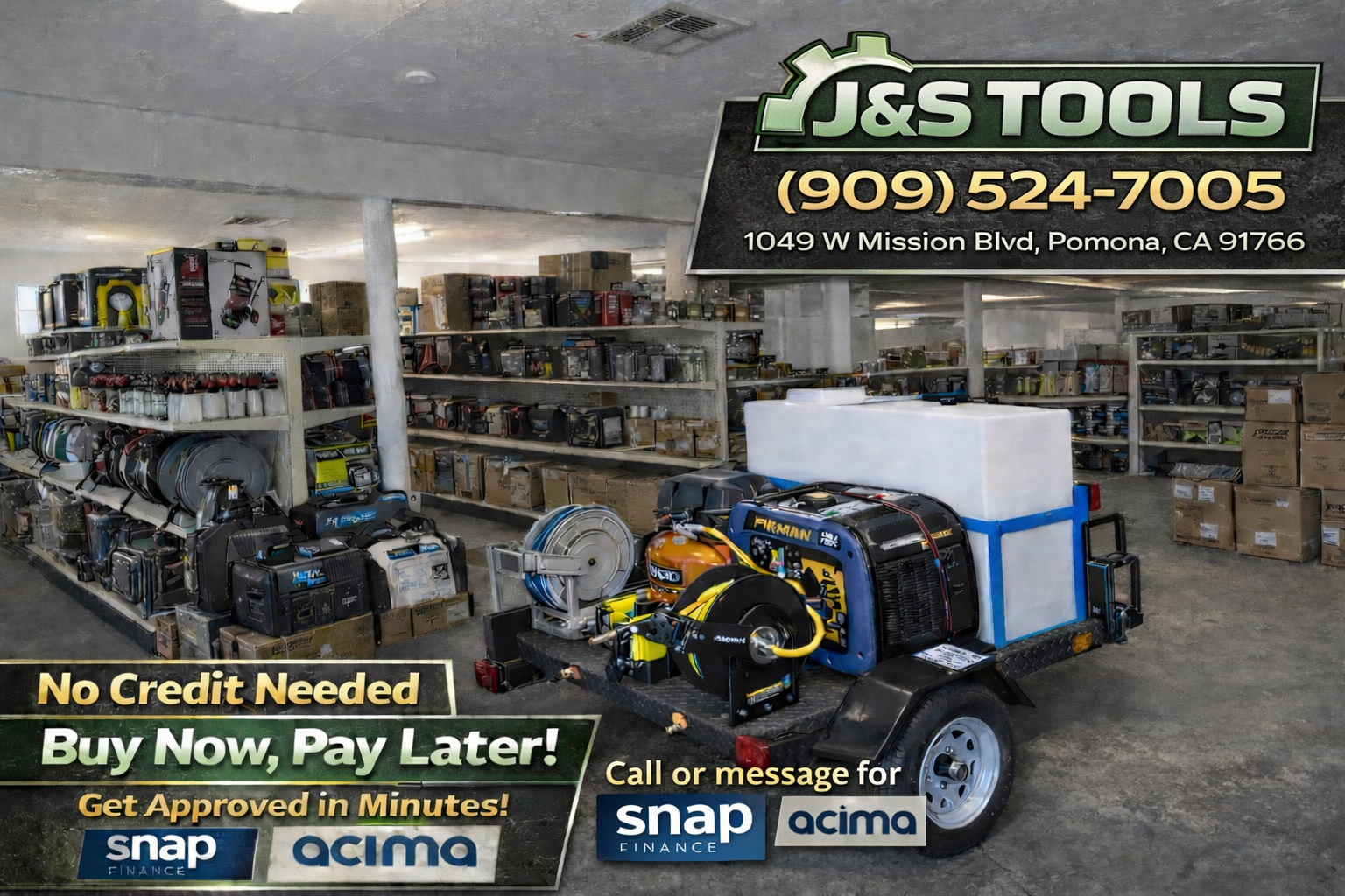 J&S Tools & Car Wash Supplies Facebook ad from Jan 20, 2026