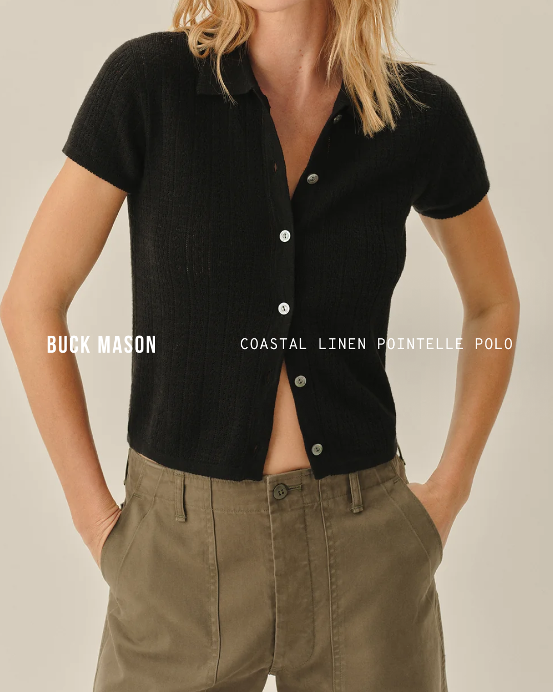 Buck Mason Women's Facebook ad