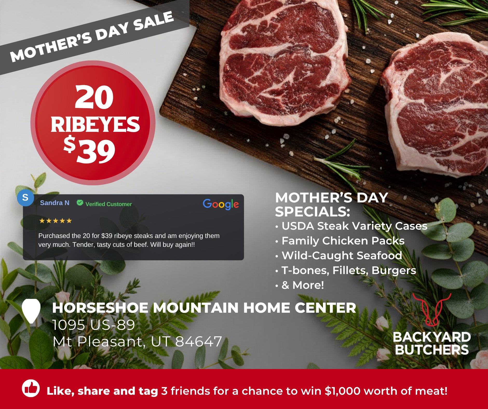 Backyard Butchers Facebook ad