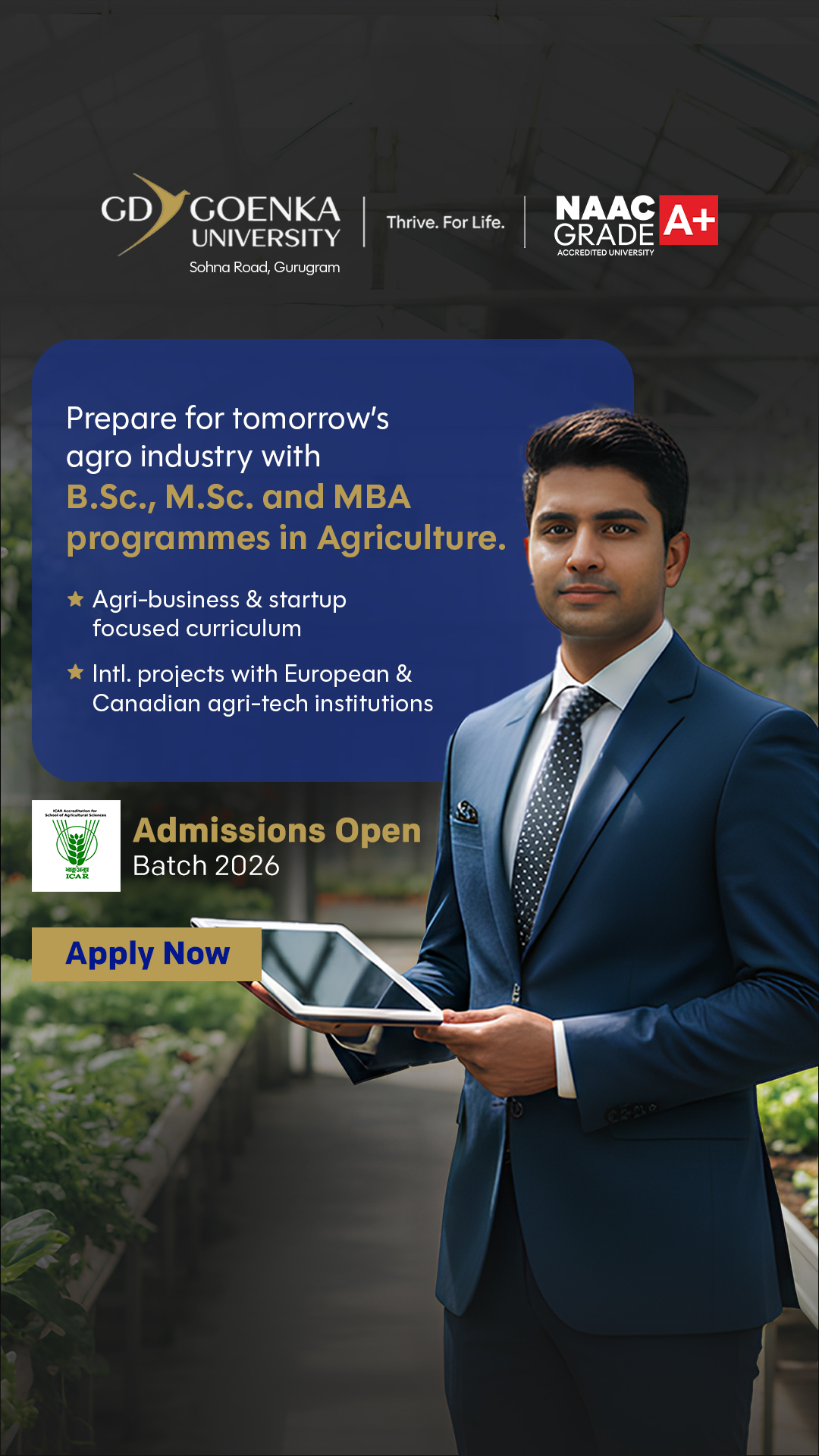 GD Goenka University Facebook ad