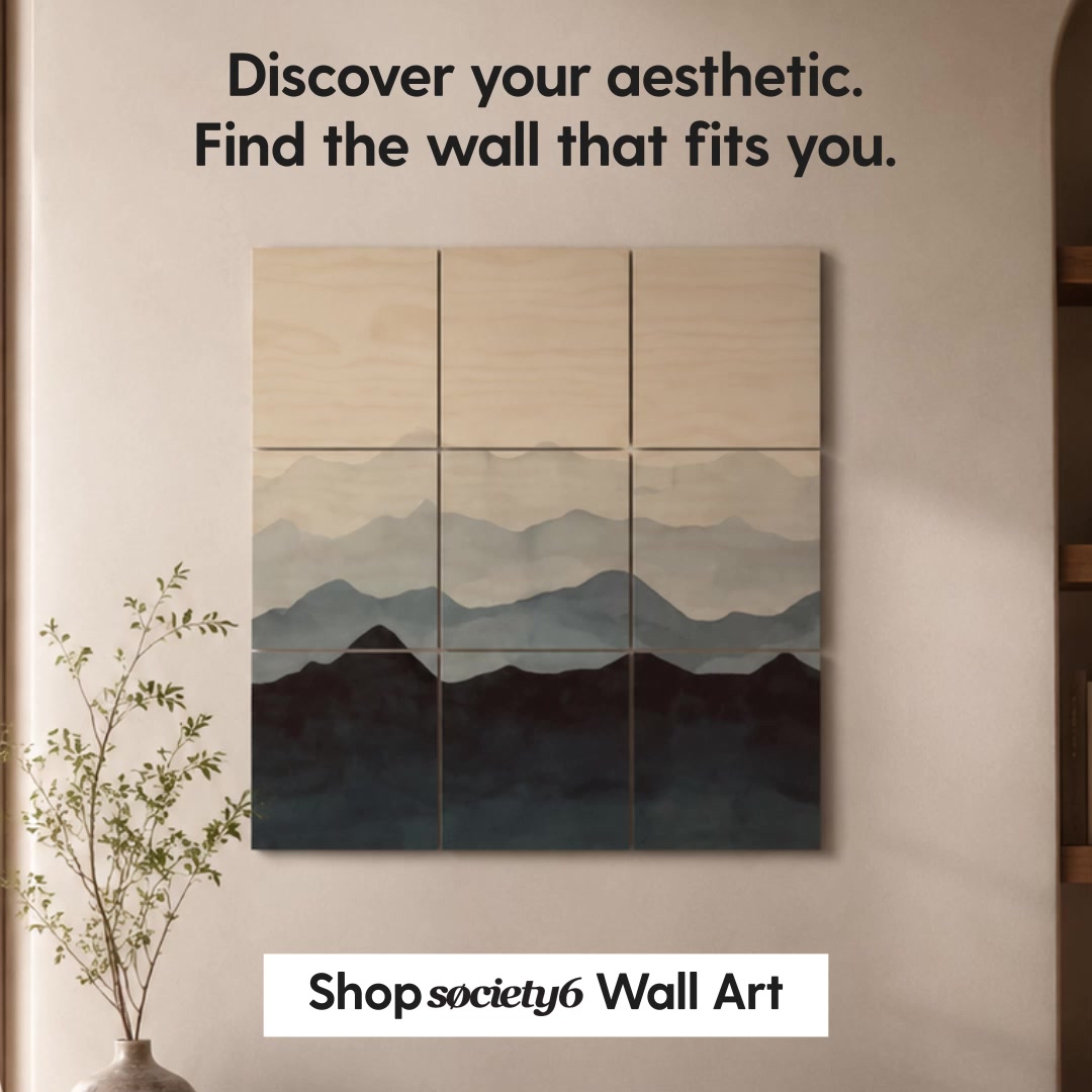 Society6 Facebook ad from Jul 24, 2026