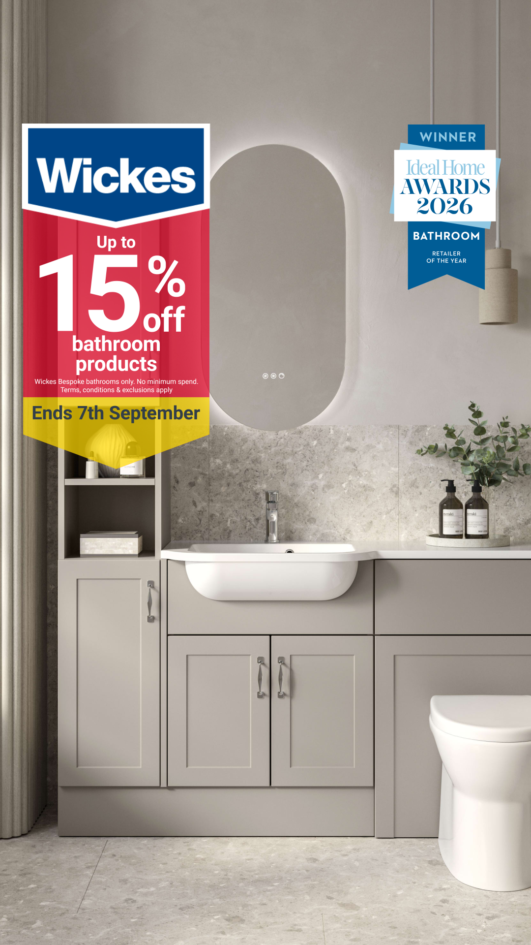 Wickes Facebook ad from Aug 11, 2026