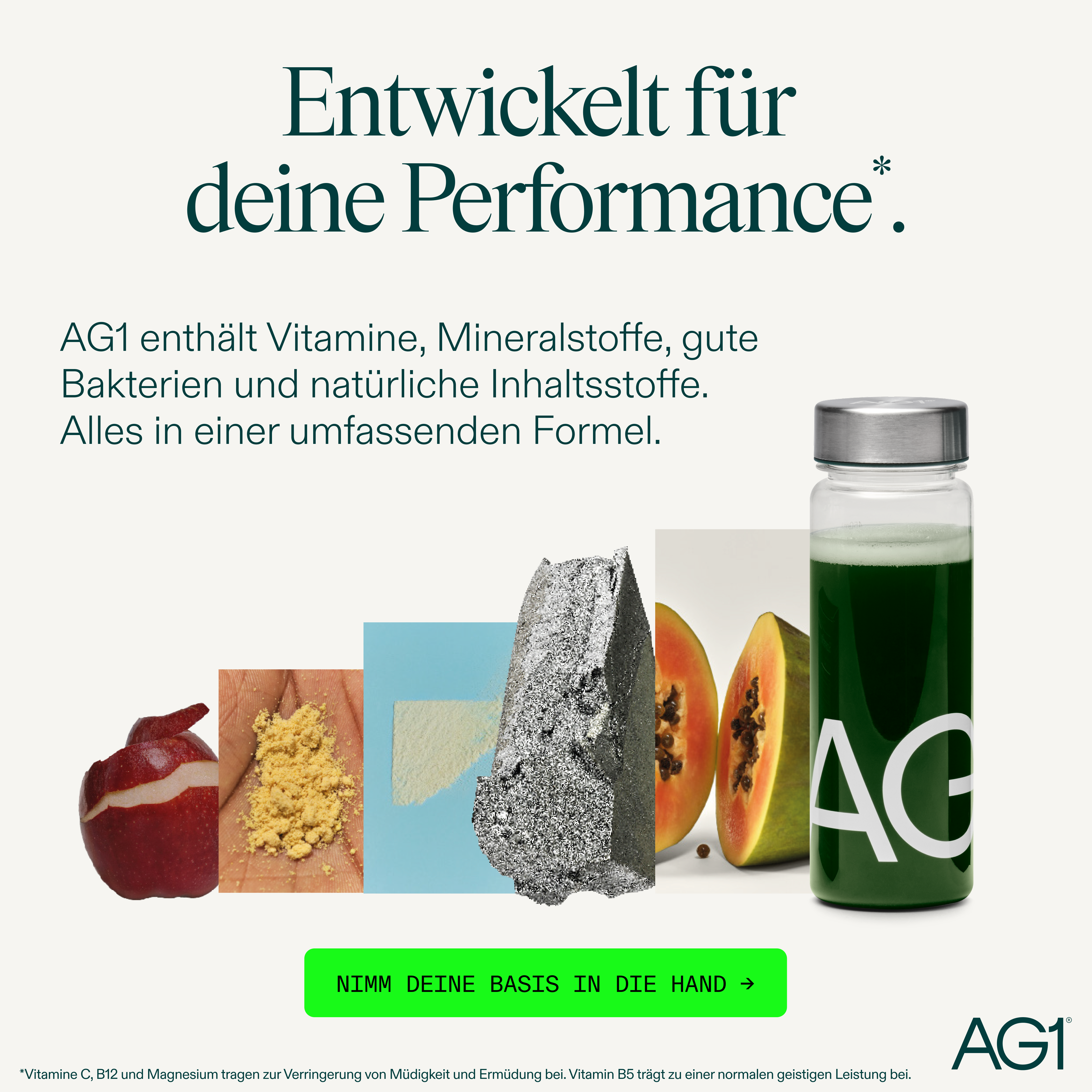 AG1 Deutschland Facebook ad