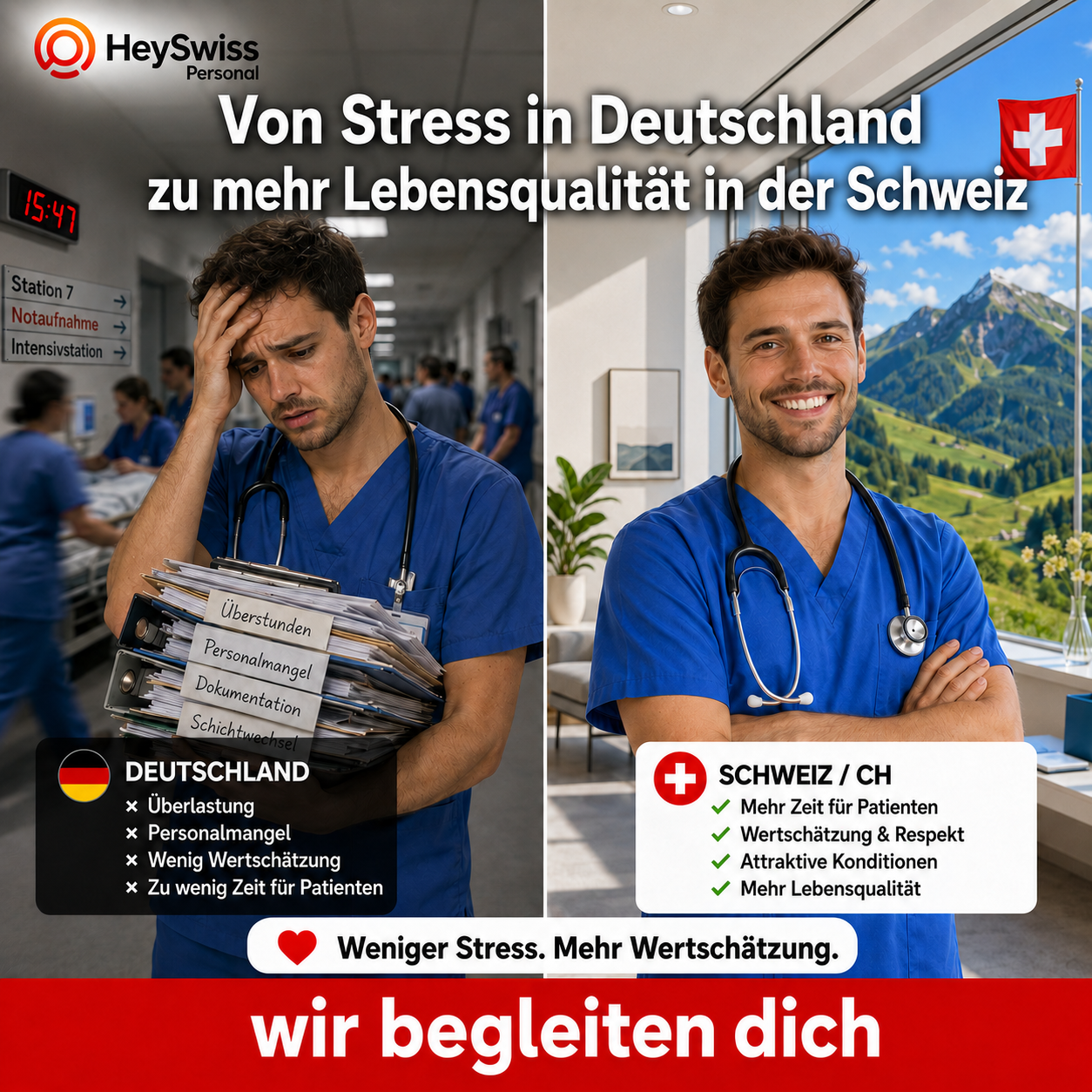 HeySwiss Personal Facebook ad