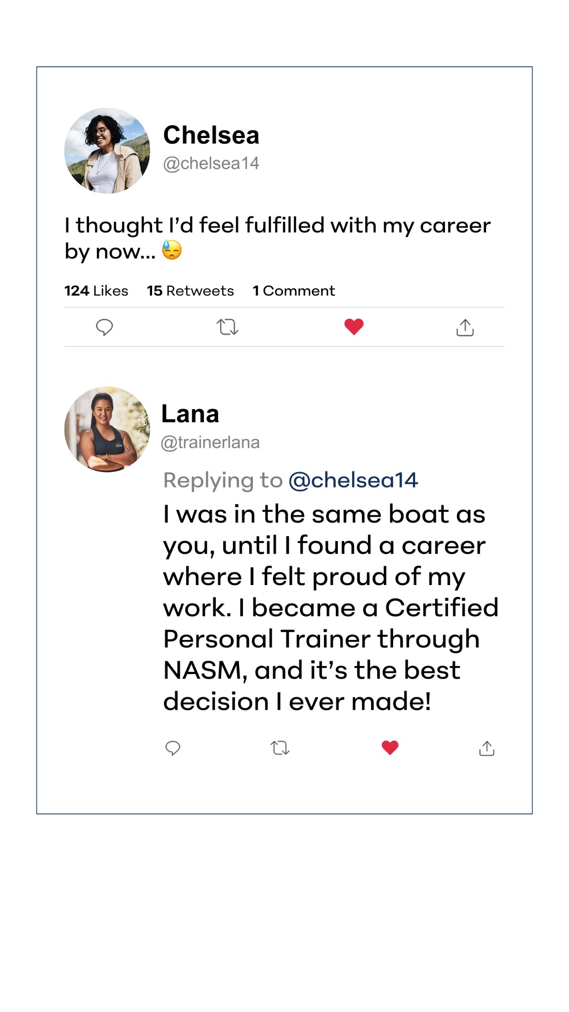 National Academy of Sports Medicine (NASM) Facebook ad