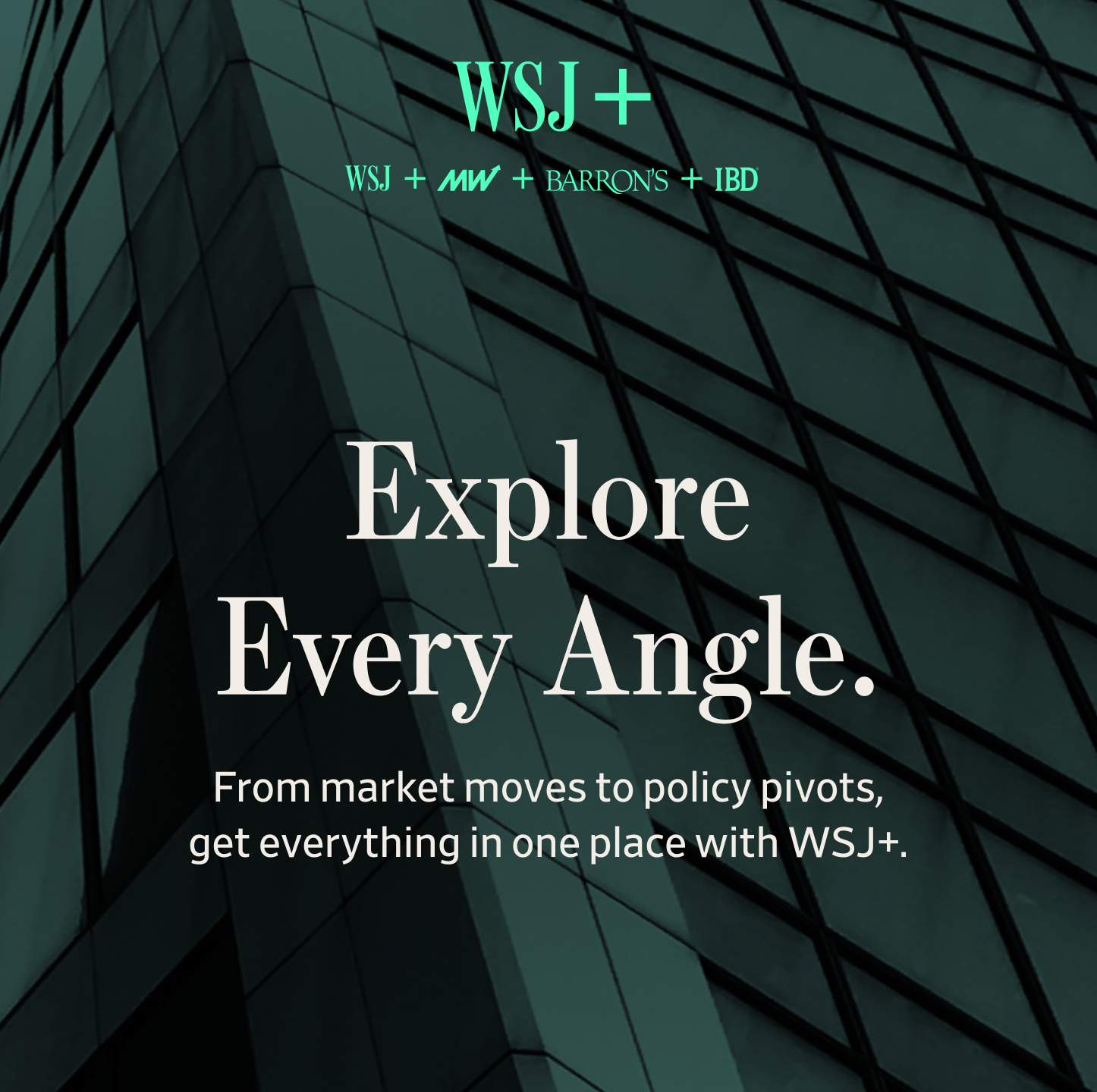 The Wall Street Journal Facebook ad
