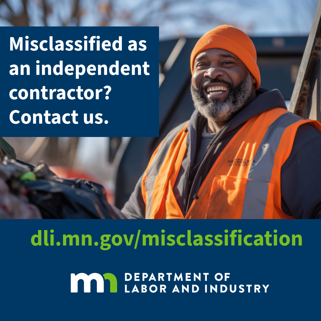 Minnesota Department of Labor and Industry Facebook ad from Jan 20, 2026
