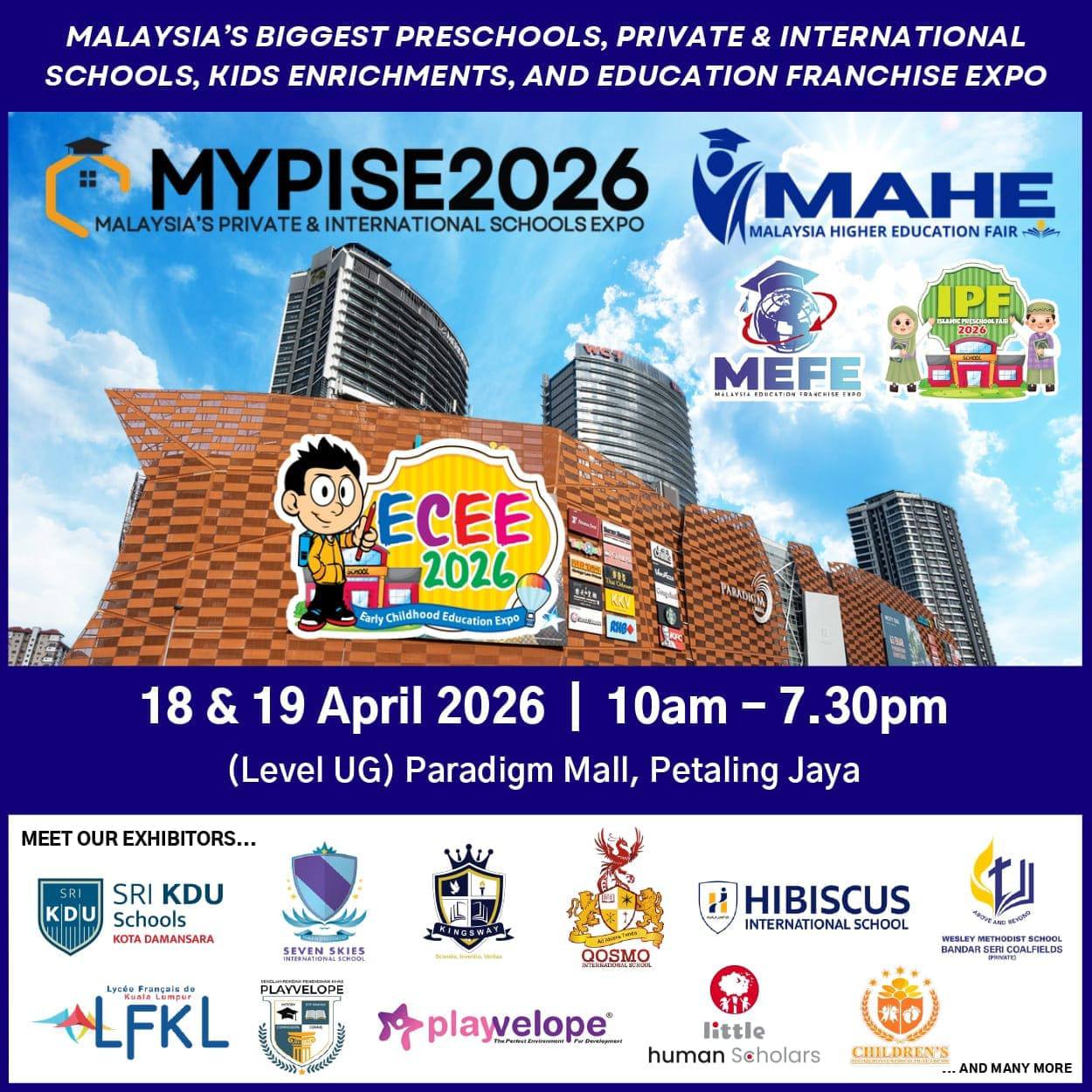 Kids Education Expo at ECEE & IPF Facebook ad: 𝗬𝗢𝗨’𝗥𝗘 𝗜𝗡𝗩𝗜𝗧𝗘𝗗 Malaysia’s Biggest Education…