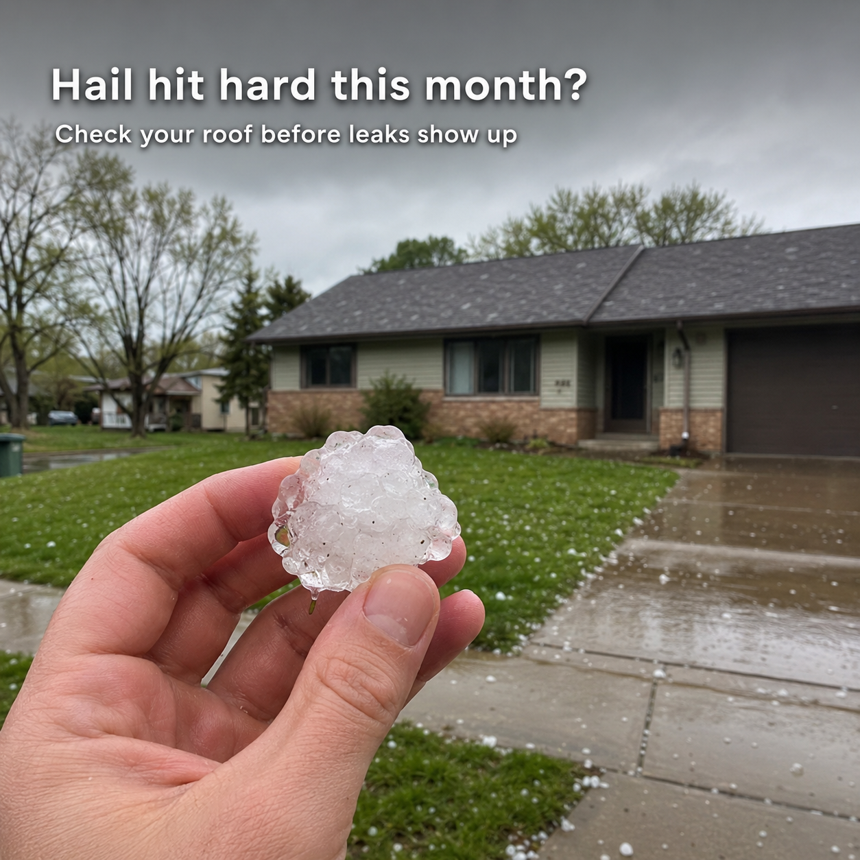 The Best Roofing Company Facebook ad: Hail Damage? Get FREE Gutters with Your New Roof!