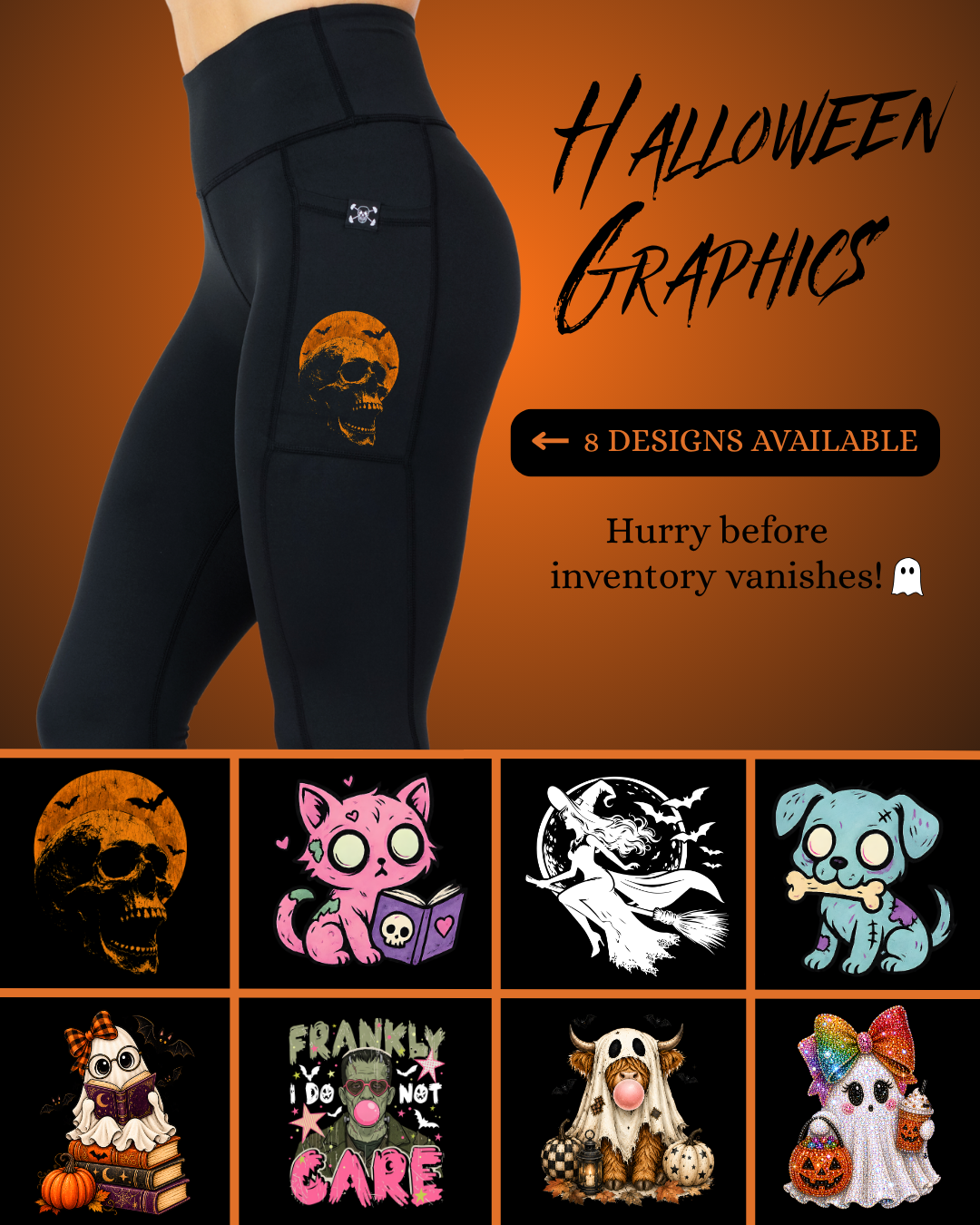 Constantly Varied Gear Facebook ad: The Viral Halloween Leggings
