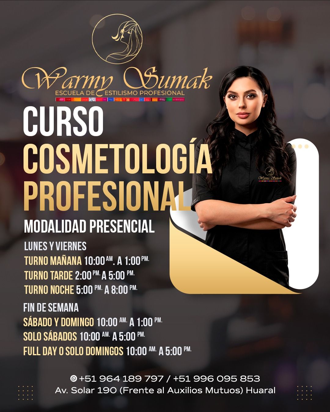 Warmy Sumak - Escuela Estilismo Huaral Facebook ad: VERANO 2026 PRODUCTIVO