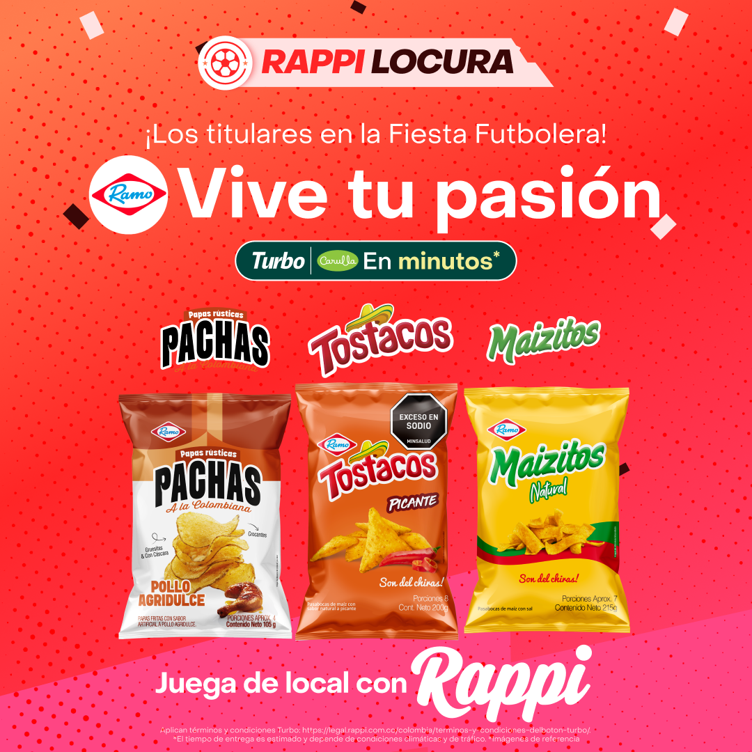 Rappi Facebook ad: Pide ahora.
