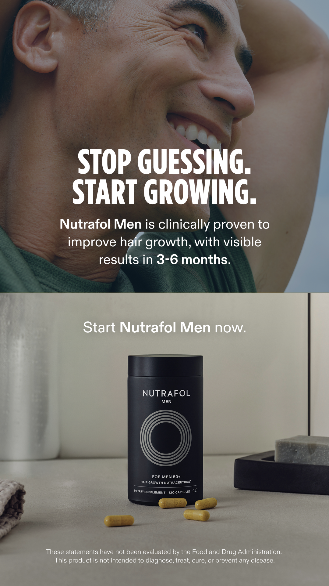 Nutrafol Men Facebook ad