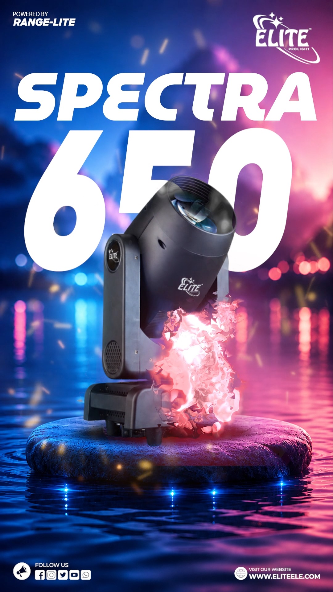 Elite Electric Prolight Pvt. Ltd. Facebook ad: Precision That Shapes Every Show.