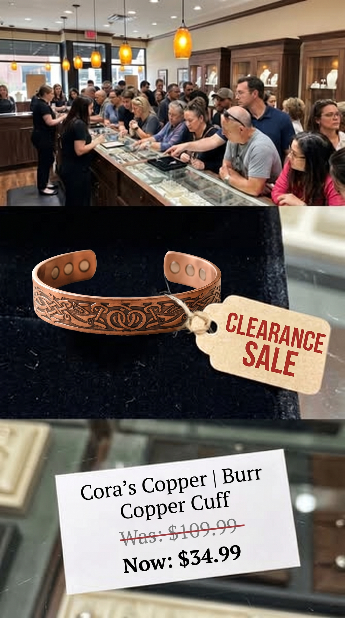 Cora's Copper Jewelry Facebook ad