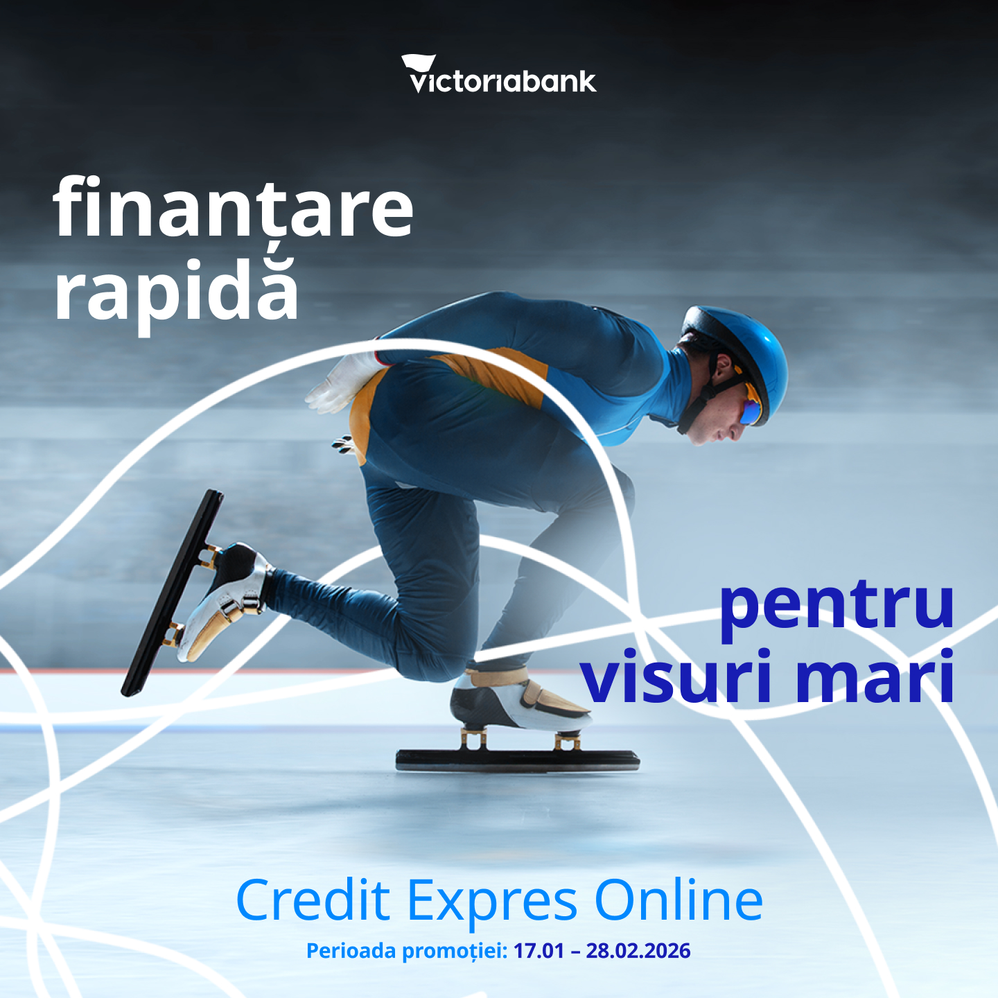 Victoriabank Facebook ad: Credit Expres Online, soluția rapidă pentru planurile tale…