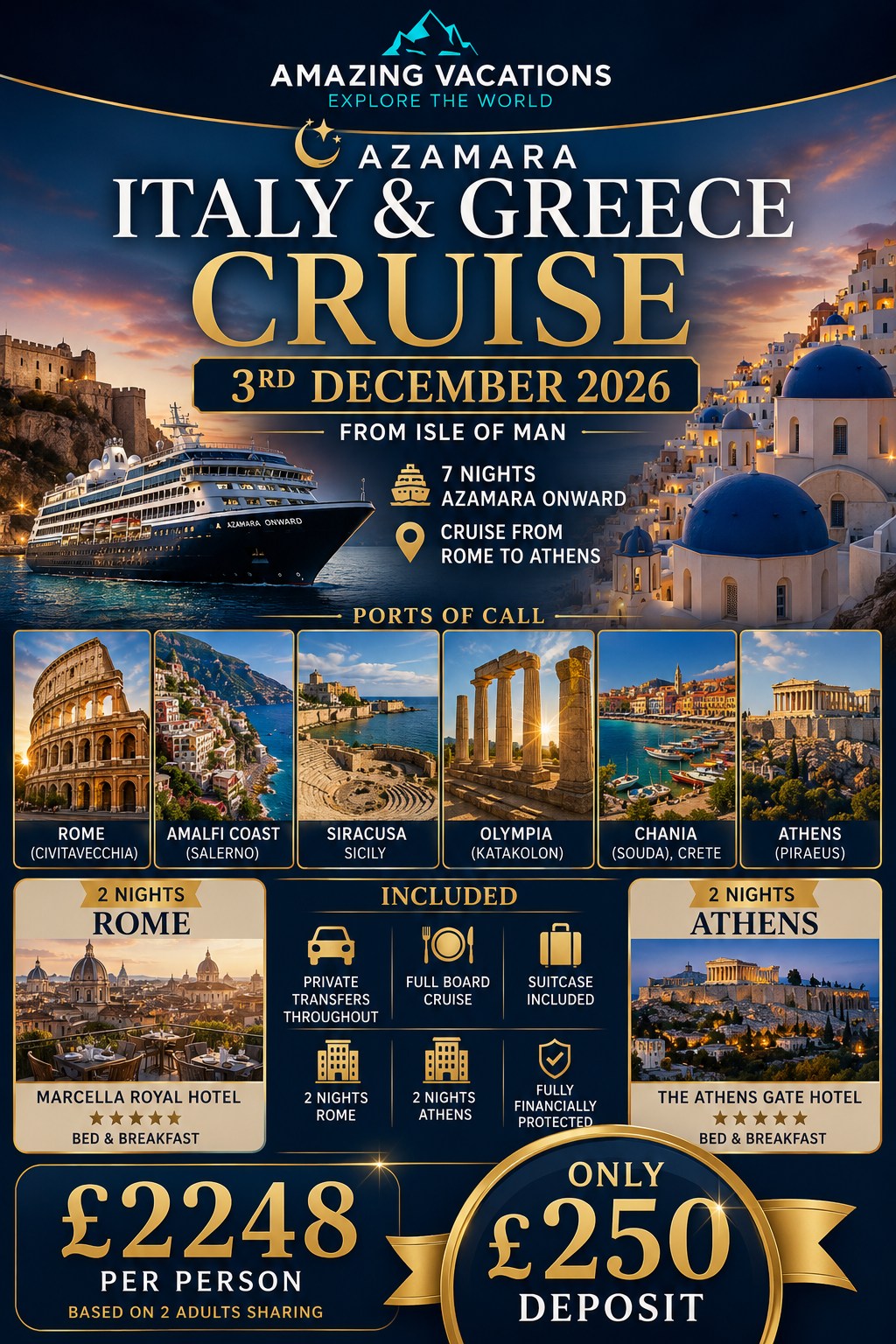 Amazing Vacations - Bespoke Cruise Specialists Facebook ad