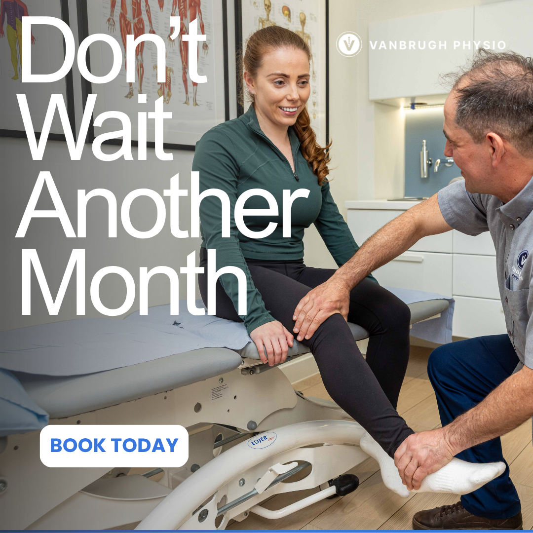 Vanbrugh Physiotherapy Clinic Facebook ad from Jul 31, 2026