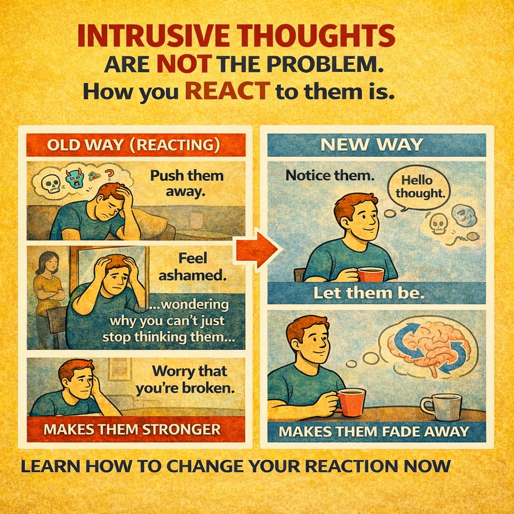Ever Calm Mind Facebook ad: BREAK THE REACTION LOOP