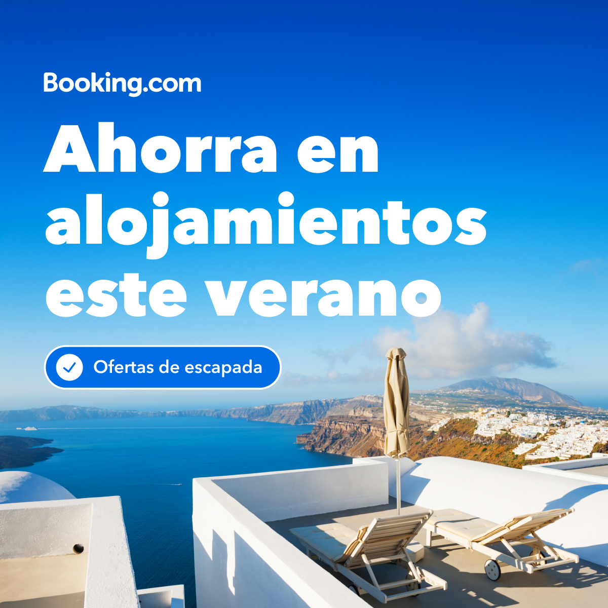 Booking.com Facebook ad