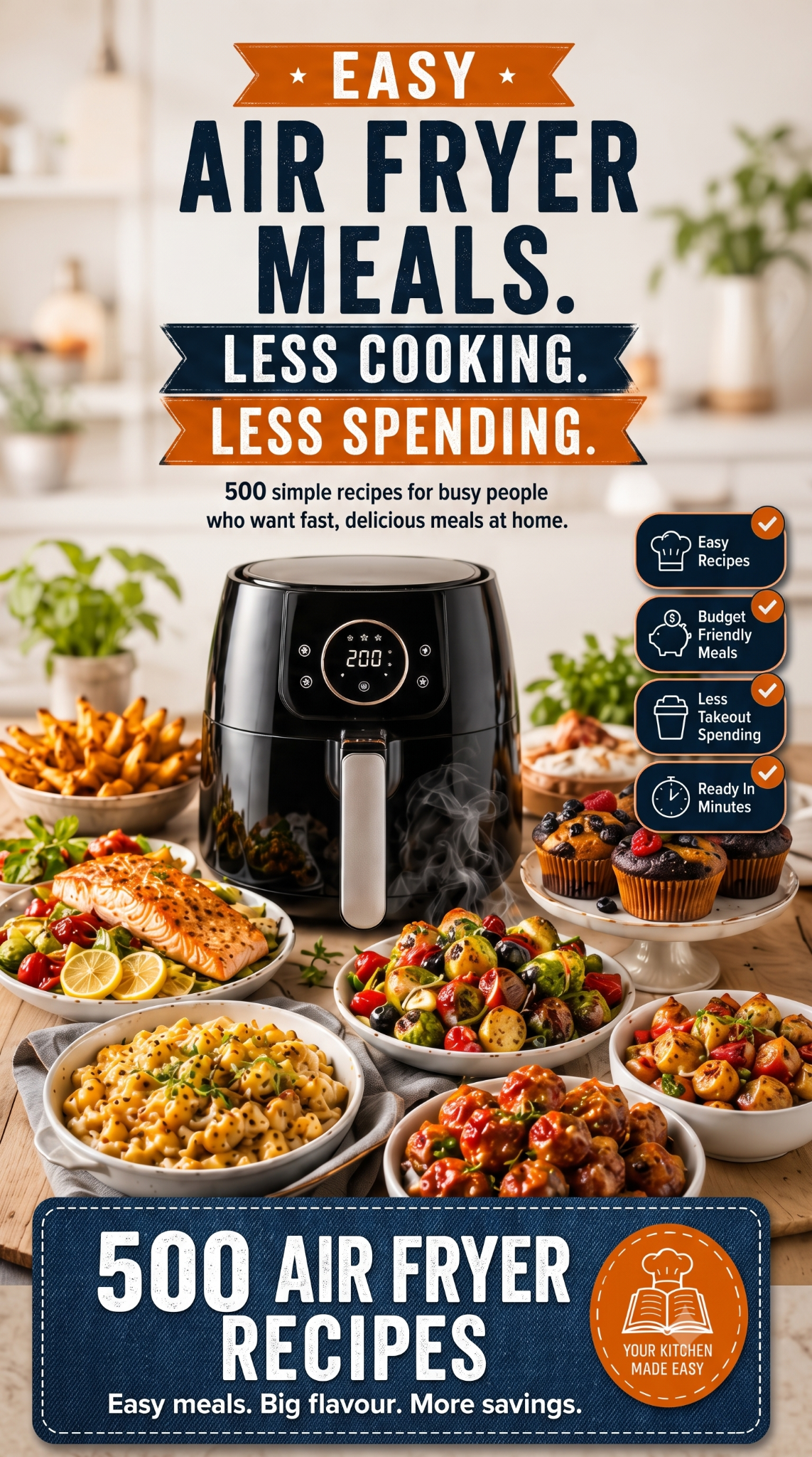 Catherine Mitchell Facebook ad: 500 Air Fryer recipes for £9.90