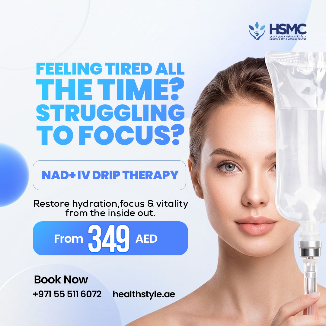 Health & Style Medical Centre Facebook ad: Boost Energy with NAD+ IV Therapy