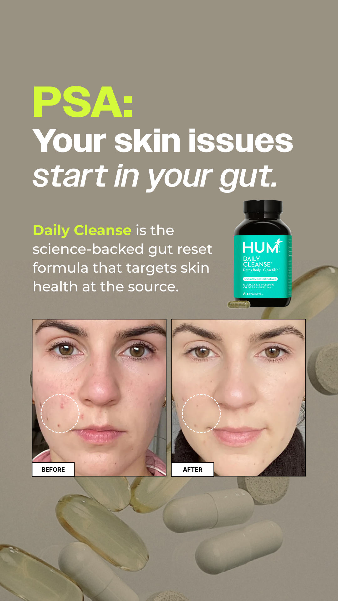 HUM Nutrition Facebook ad