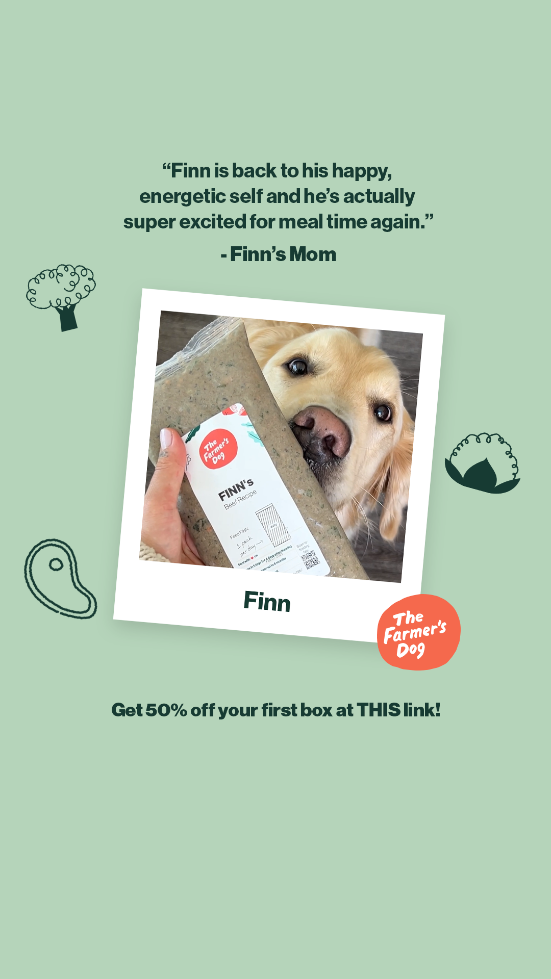 The Farmer's Dog Facebook ad