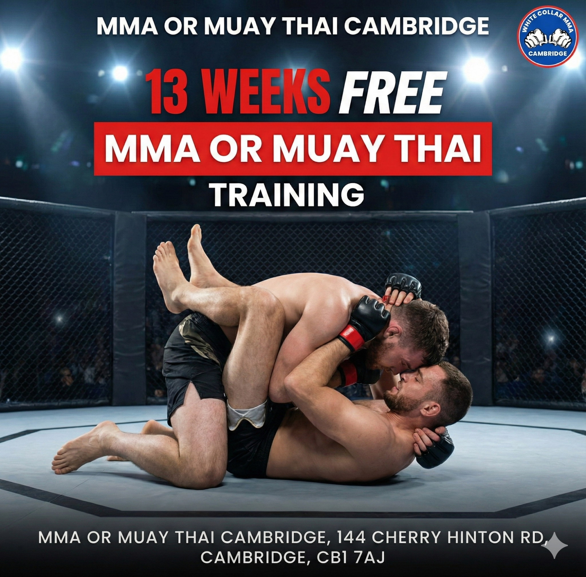 Cambridge Fight Centre Facebook ad from Apr 2, 2026