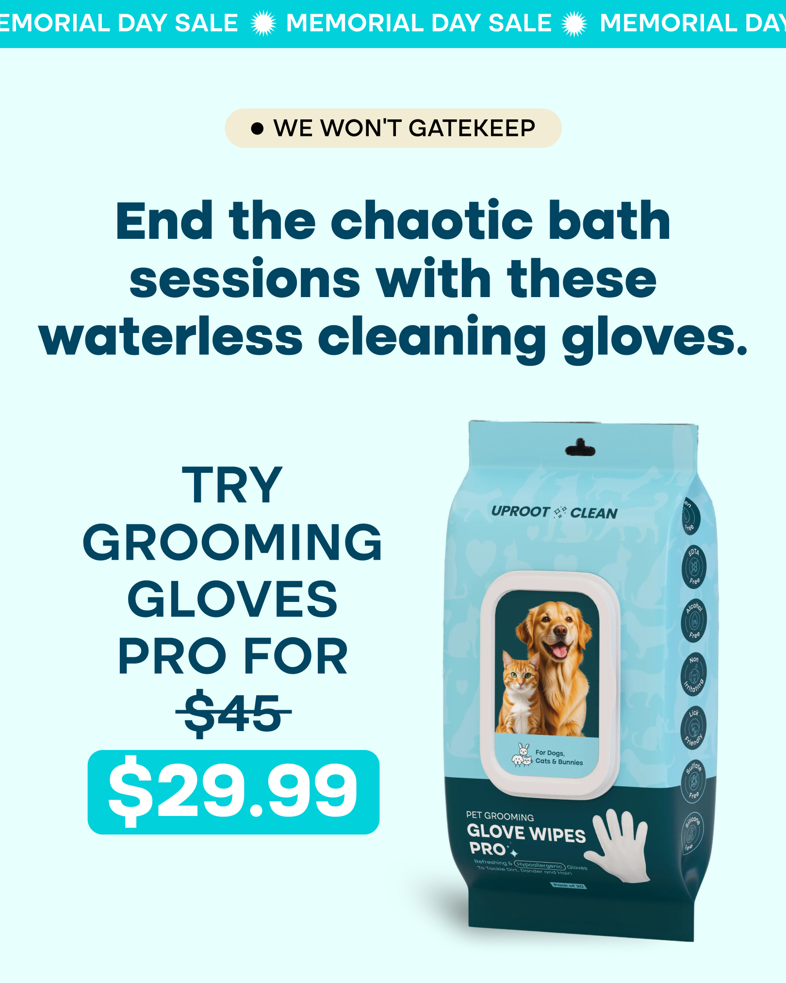 Uproot Clean Facebook ad
