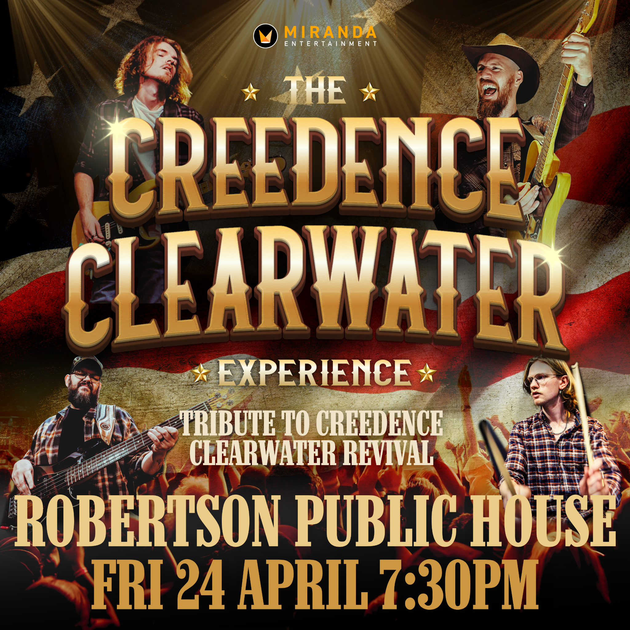 The Creedence Clearwater Experience Facebook ad