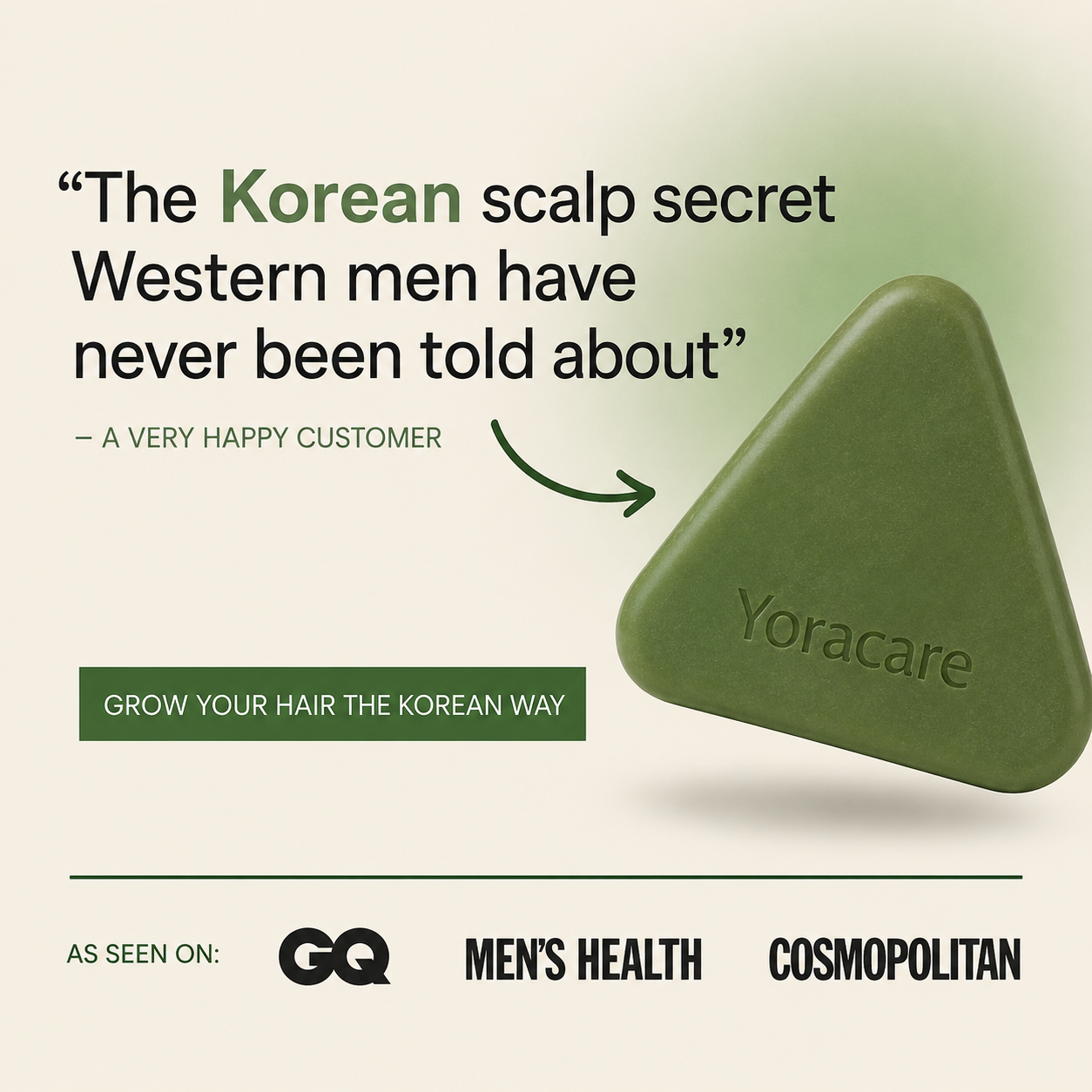 The Men's Hair Code Facebook ad