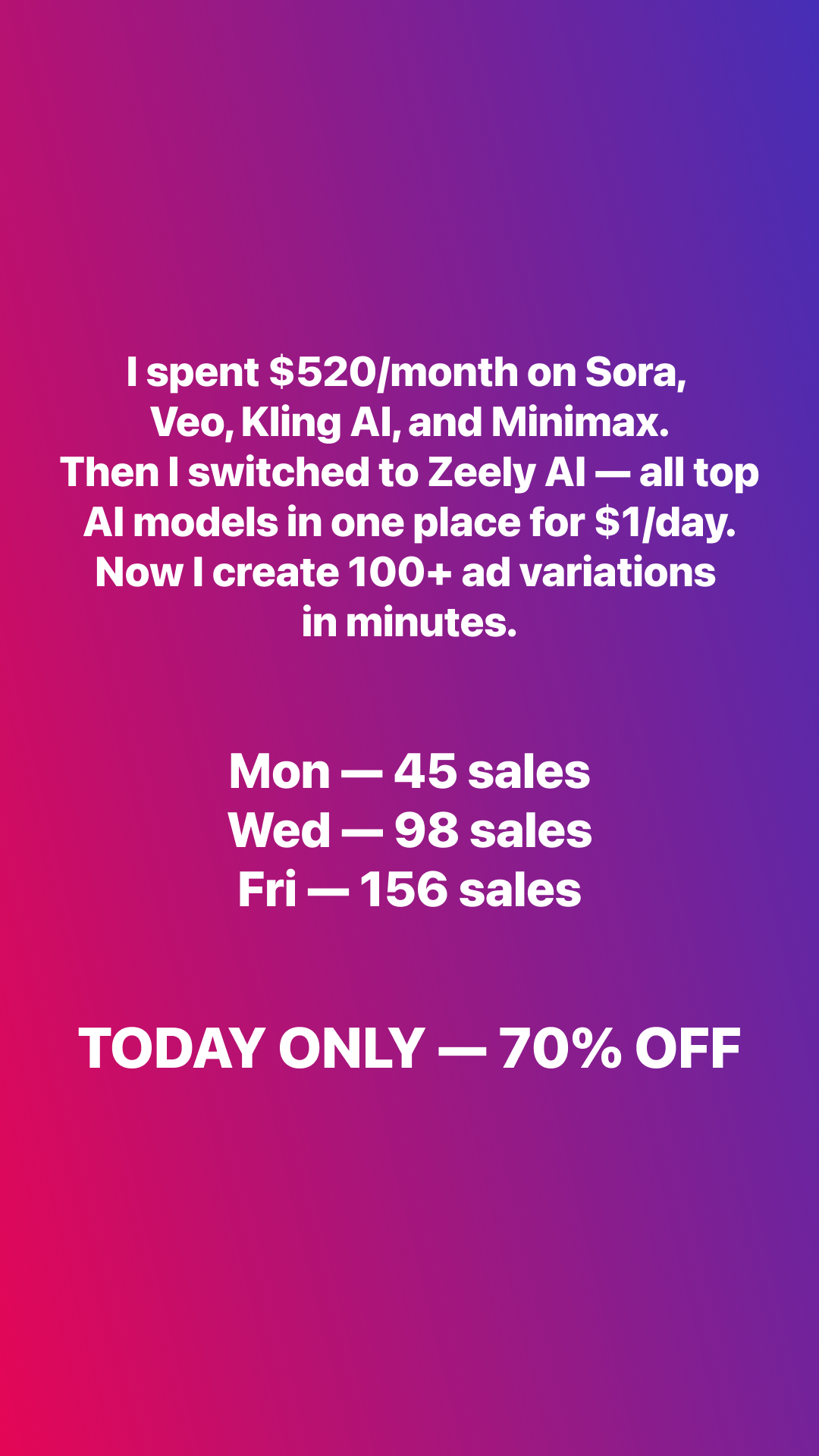Zeely Facebook ad