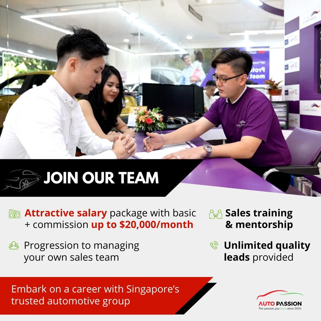 Auto Passion Pte Ltd Facebook ad: APPLY NOW! 5 FIGURE INCOME!