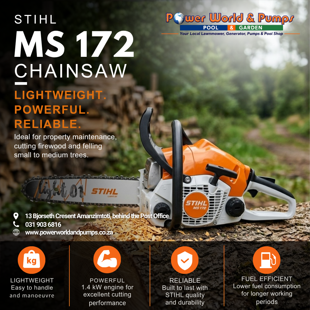 Power World and Pumps Facebook ad: STIHL MS 172 and 210 Chainsaw