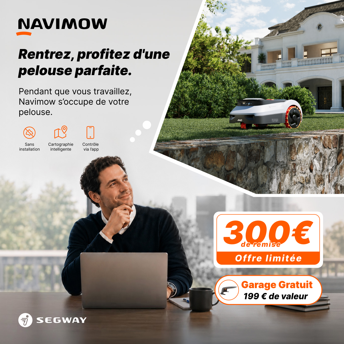 Segway Navimow FR Facebook ad