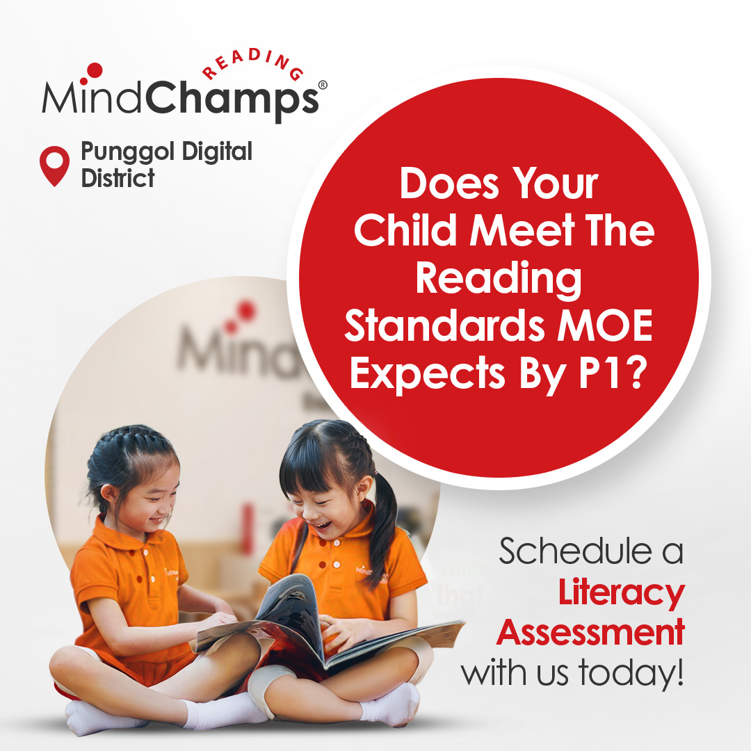MindChamps PreSchool Singapore Facebook ad: Schedule Your Literacy Assessment with MindChamps Reading…