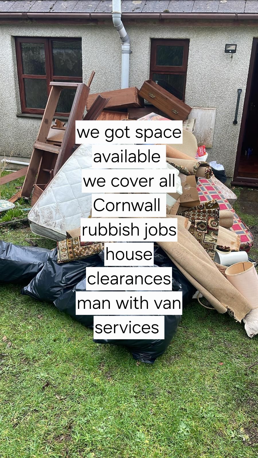 D&S Rubbish & House Clearances Cornwall Facebook ad