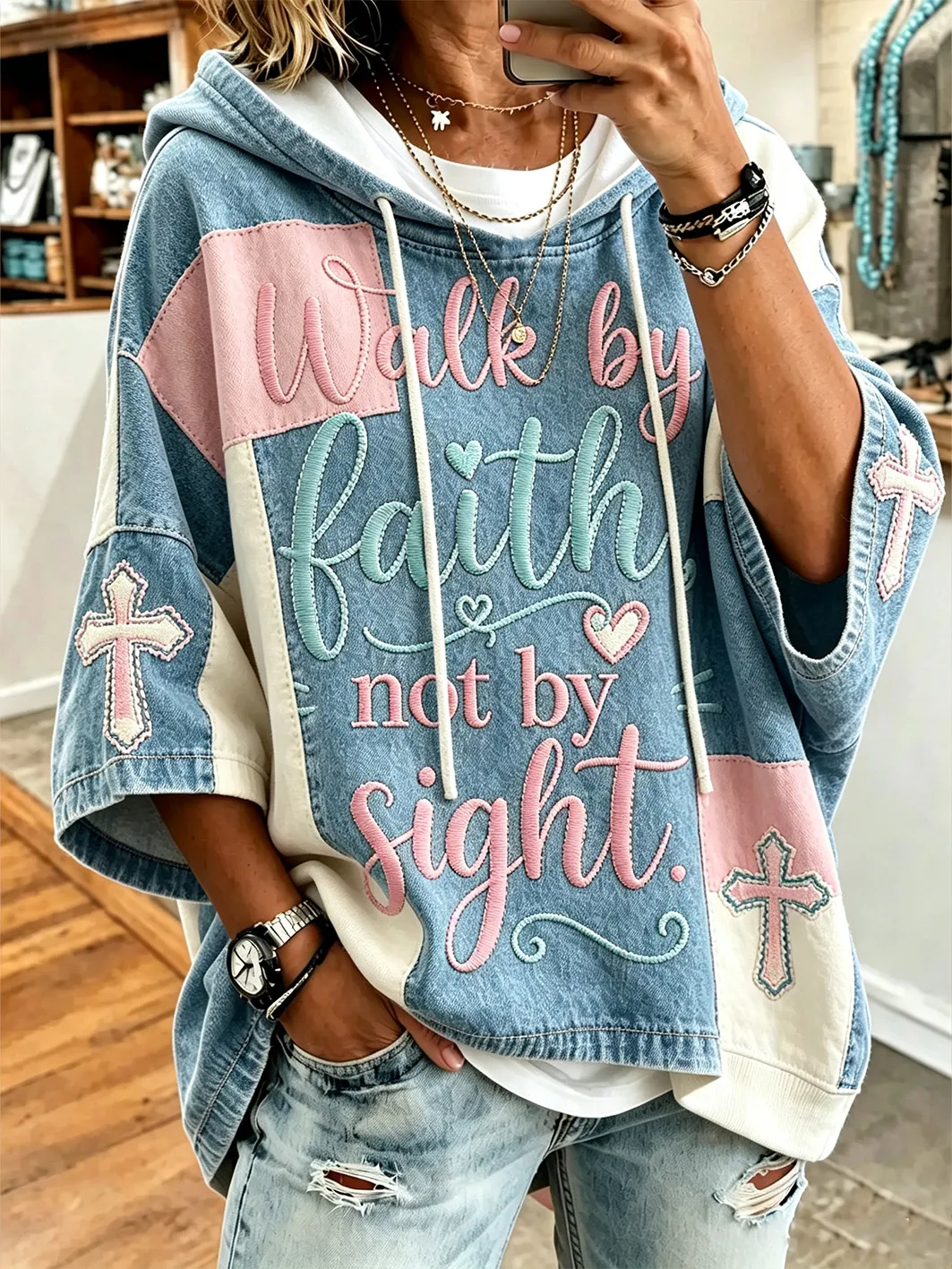 Joliepeak Facebook ad: Women's Faith Clothing