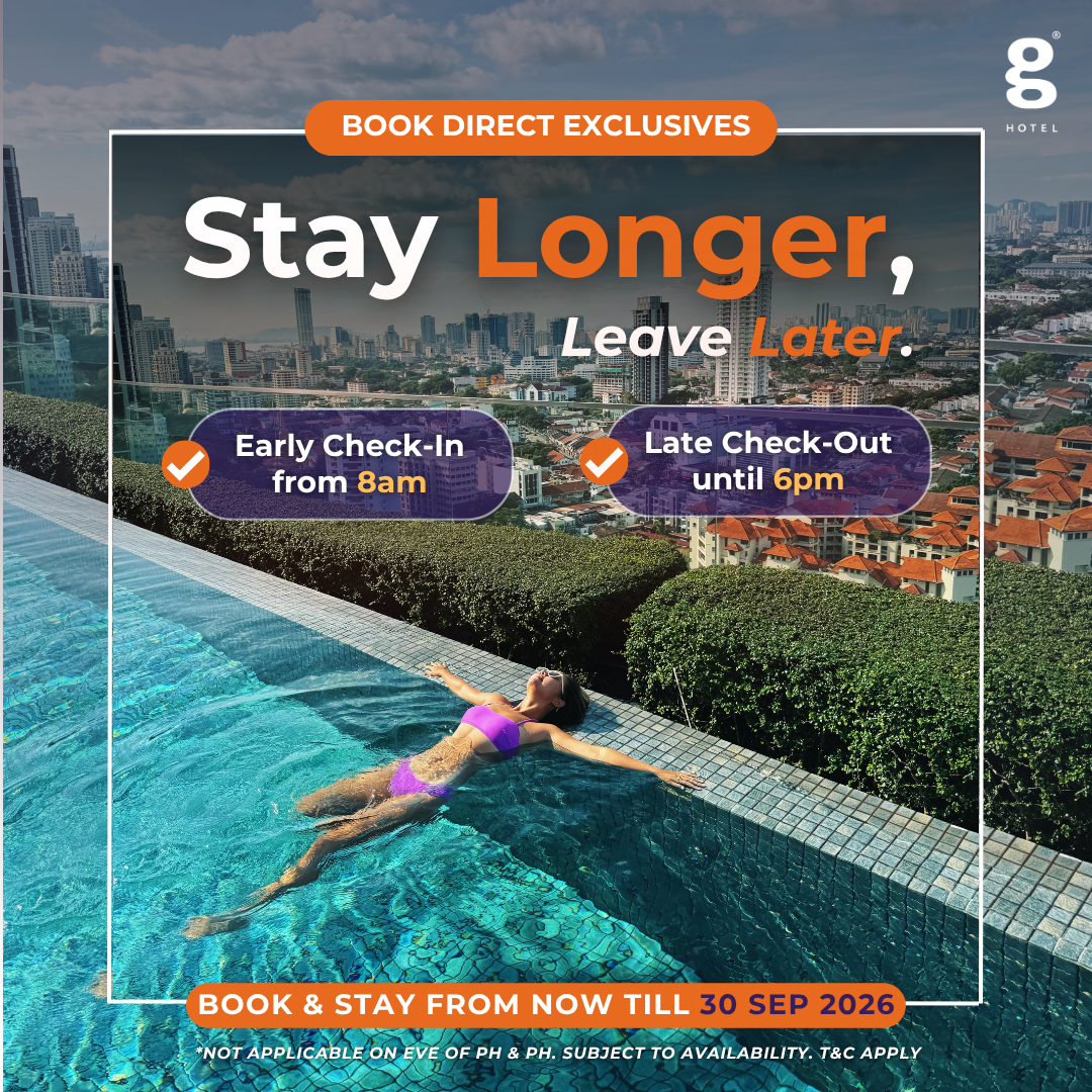 G Hotel Kelawai Facebook ad: Up to 34-Hour Stay!