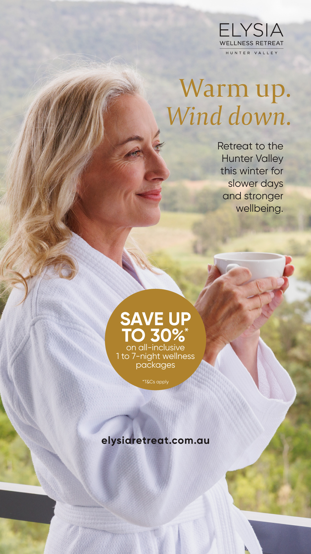 Elysia Wellness Retreat Facebook ad from May 24, 2026