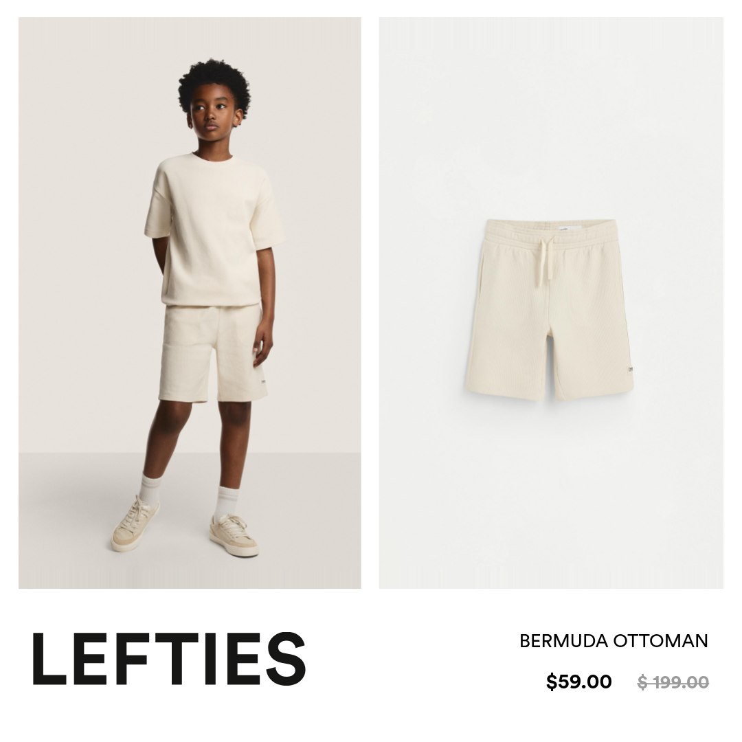 Lefties Facebook ad: Descubre LEFTIES Kids: Prendas cómodas, versátiles y llenas…