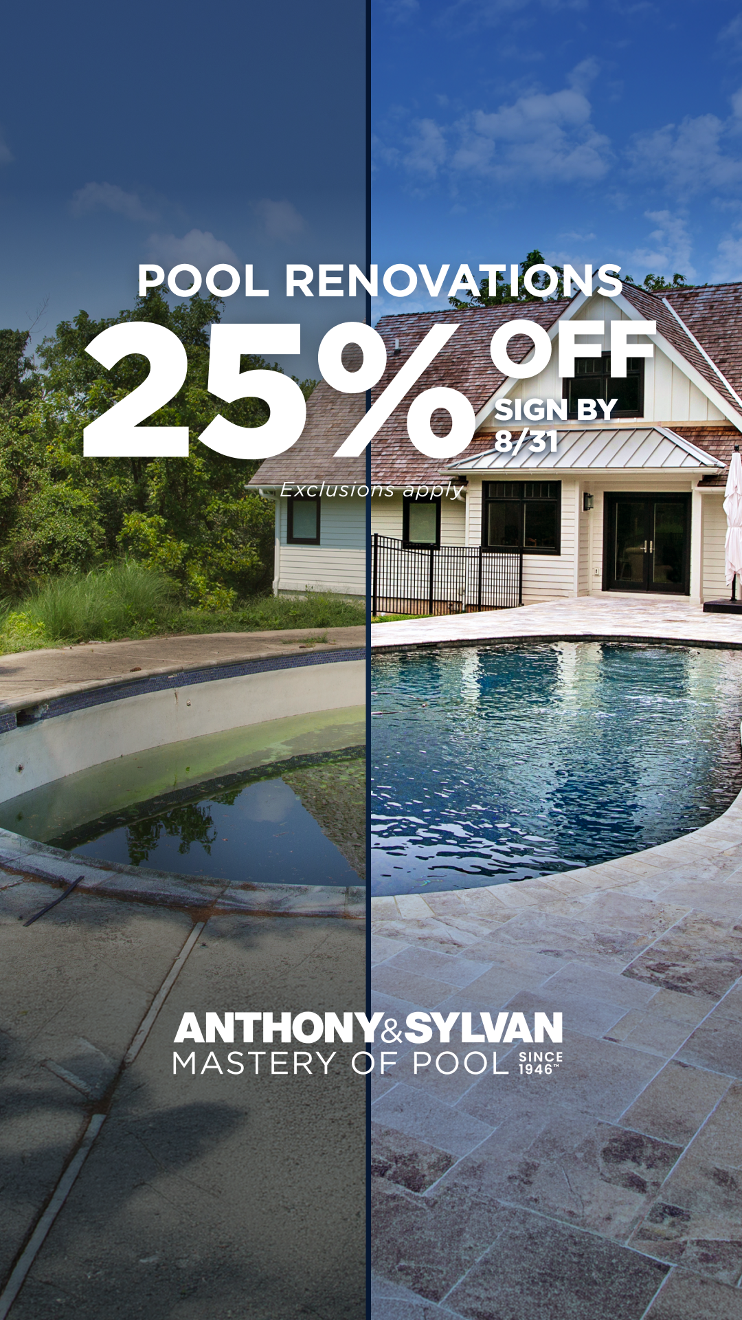 Anthony & Sylvan Pools Facebook ad