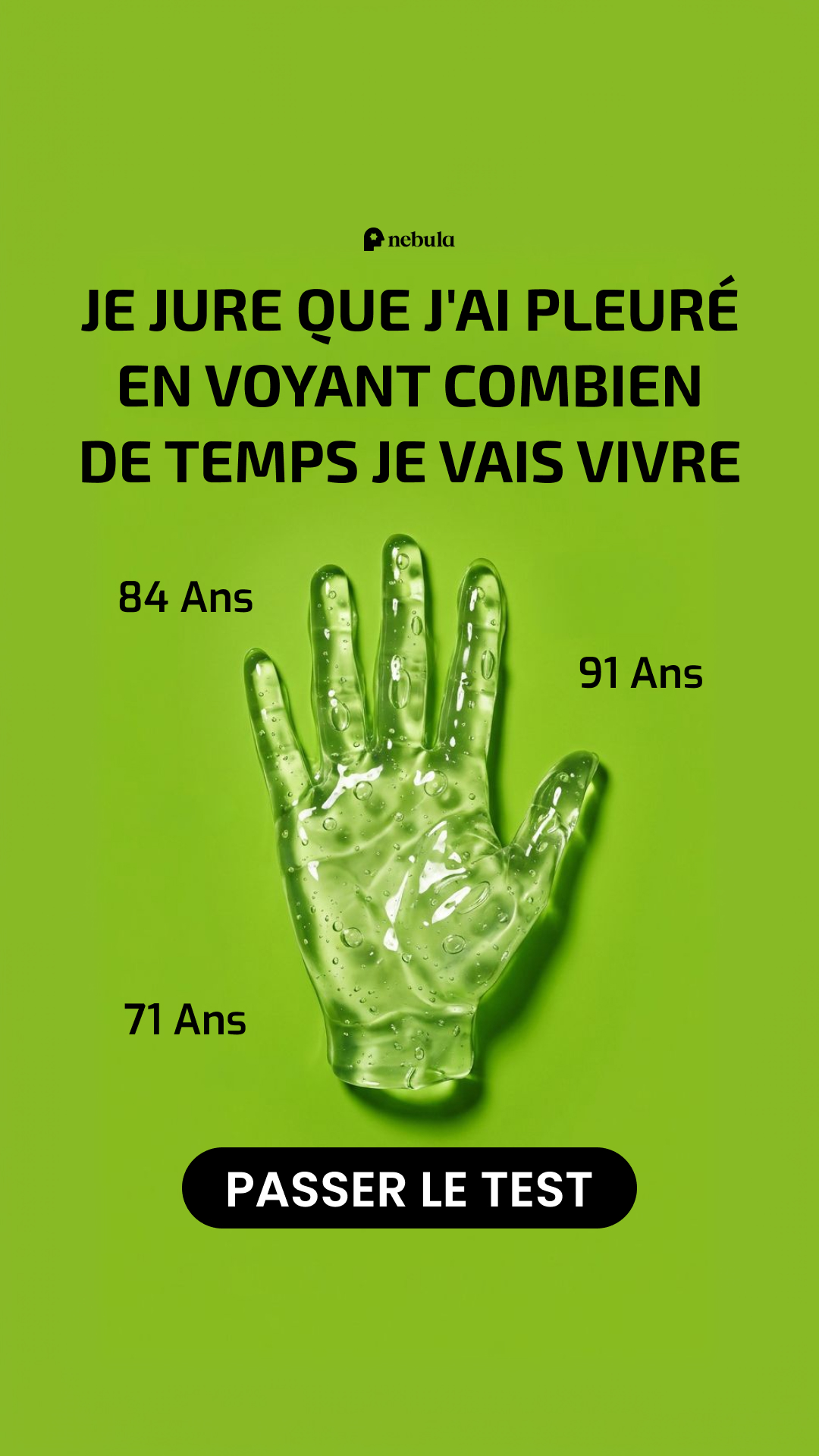 Nebula: Palm Reading Facebook ad